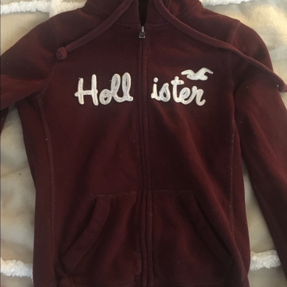 Hollister maroon jacket